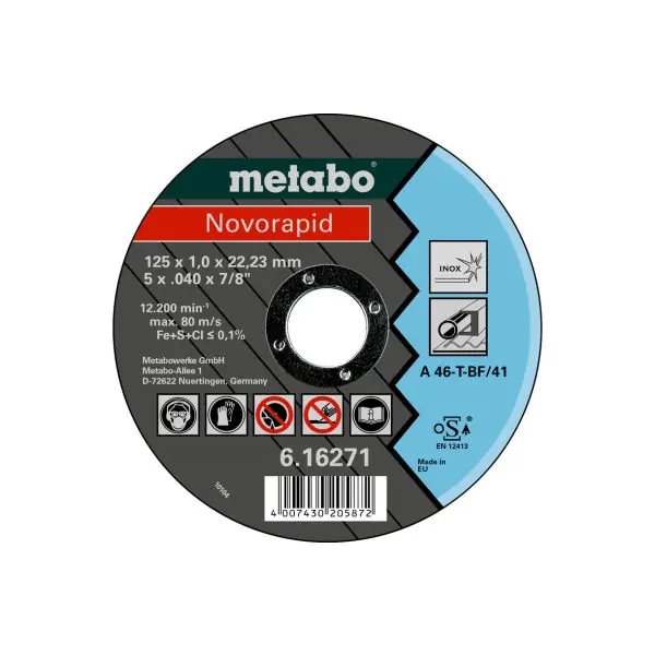 Offre Du Jour Novorapid 125 x 1,0 x 22,23 inox, TF 41