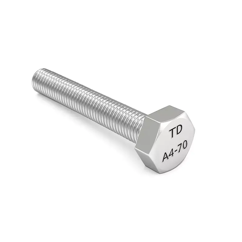 Achat Immédiat Vis à tête hexagonale (TH) entierement filetée – DIN 933 – M 8 x 100 – Inox A4