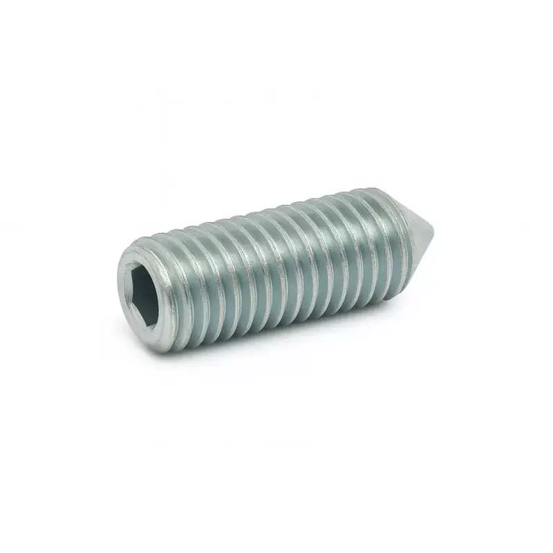 Achat Immédiat Vis sans tête à six pans creux – STHC – DIN 914 – M 12 x 25 – Bout Pointeau – Acier 45H zingué