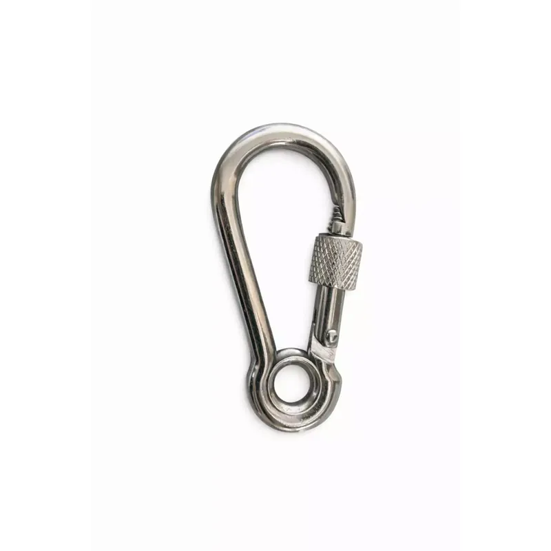 Mousqueton à oeil avec vis sécurité - Inox A4 - diam 10 - Long. 100 - Accastillage, quincaillerie Prix Bas