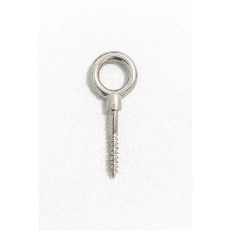 Nouvel Arrivage Piton à oeil filetage bois - Inox A4 - M10 x 100 - Quincaillerie, visserie bois