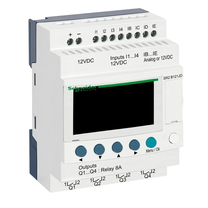 Prix Cassé Zelio Logic – relais intelligent compact – 12 E/S 12Vcc – horloge – affichage