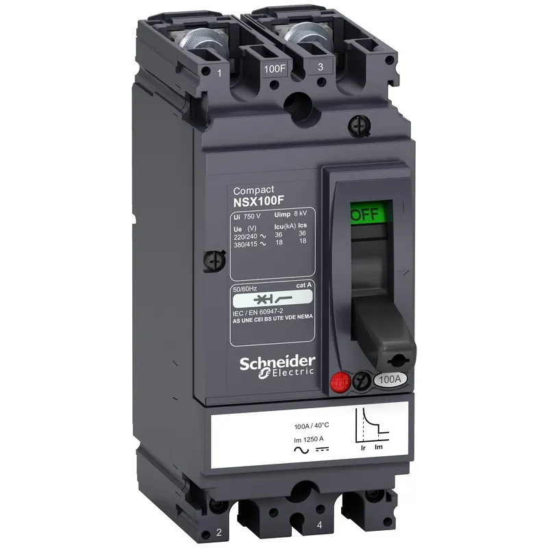 Offre Spéciale Compact NSX100F – disjoncteur CA/CC – 2P2D – 25A – 36kA – TM D