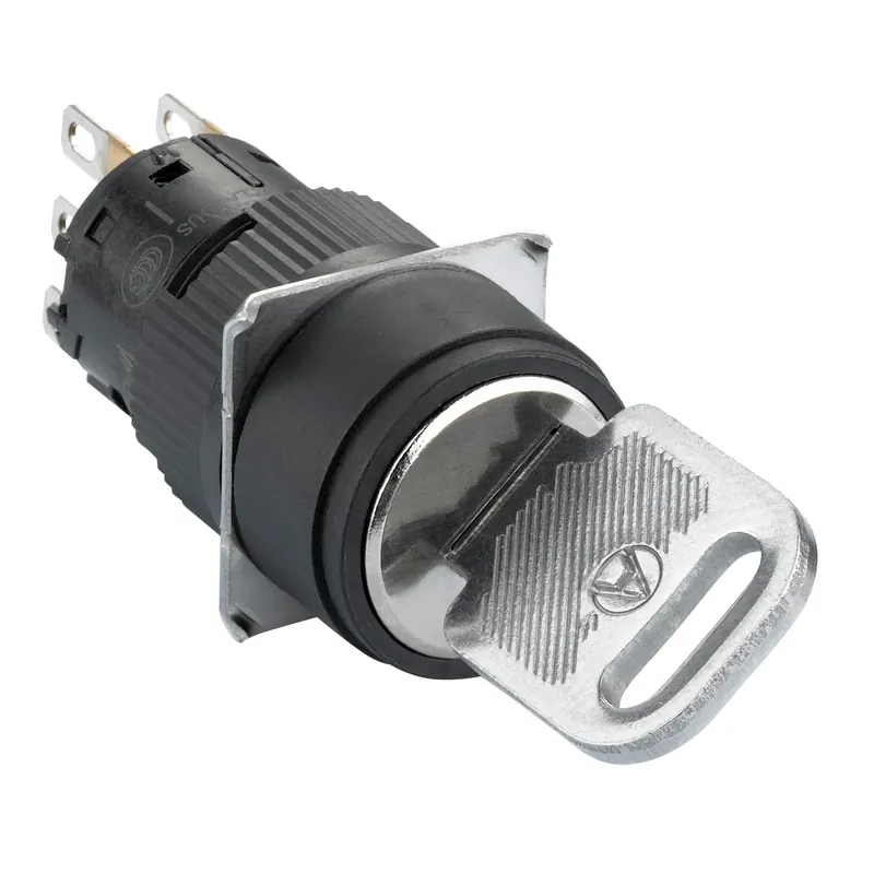 Achat Immédiat Harmony XB6 – bouton tournant – Ø16mm – à serrure – 2 positions – 1OF – noir