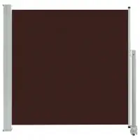 Auvent paravent store brise-vue latéral rétractable de patio jardin terrasse balcon protection visuelle écran 160 x 300 cm marron 02_0007286 Promotion Saisonnière