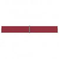 Auvent paravent store brise-vue latéral rétractable de patio jardin terrasse balcon protection visuelle écran 160 x 1200 cm rouge 02_0007464 Dernière Chance