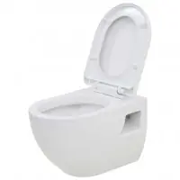 WC suspendu en céramique fonction de ralentissement de la fermeture blanc 02_0003591 Promotion