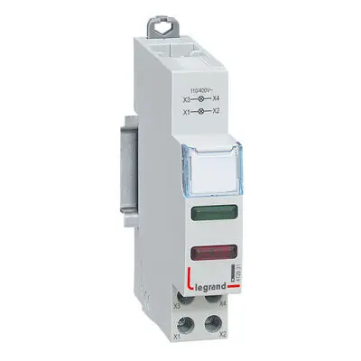 Voyant à LED CX³ double 110V~ à 400V~ – vert et rouge – 1 module – 412931 – LEGRAND Commander Vite