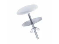 Nouvelle Collection Cache-trou en laiton époxy blanc diamètre 50 mm PELLET