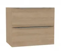 Meuble sous-vasque Plénitude partie gauche 2 tiroirs chêne clair 70 x 46 x 60 cm Meilleure Vente