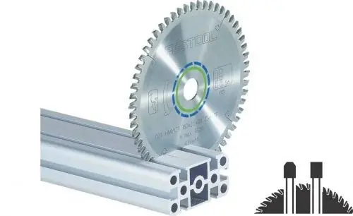 Authentique Lame pour KAPEX FESTOOL spéciale alu/plastique – Ø 260 – ép. 2.5 mm – 68 dents