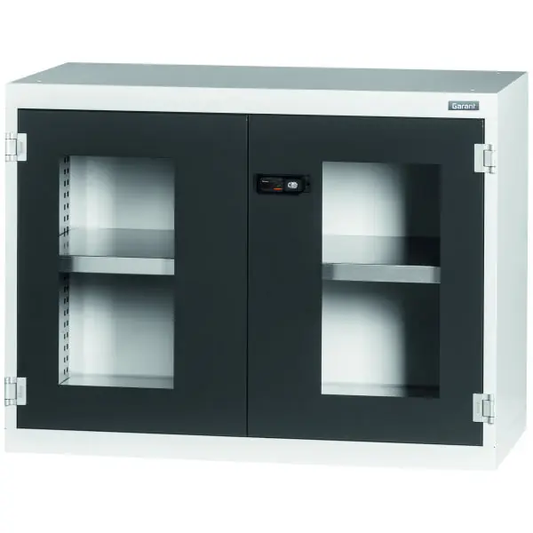 Achat Immédiat Armoire de base avec portes battantes avec regard, Hauteur 750mm