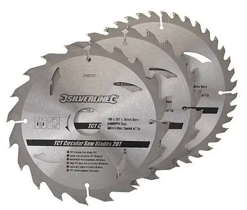 3 lames de scie circulaire carbure diamètre alésage 30 210 24, 40 et 48 dents Gamme amateur Offre Exclusive