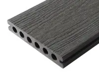 Lame de terrasse composite Brooklyn gris ardoise à clipper 22,5 x 138 mm Longueur 3,6 m FIBERDECK Must-Have
