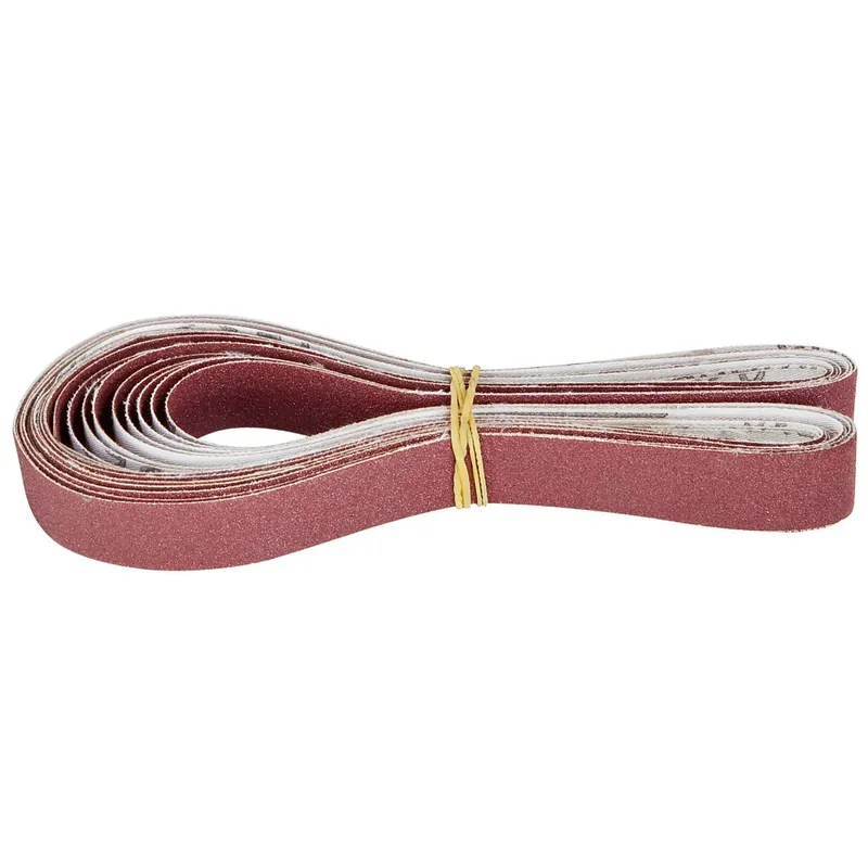 Vente Flash Lot de 10 bandes abrasives 40 x 620 mm Bernardo grain 60