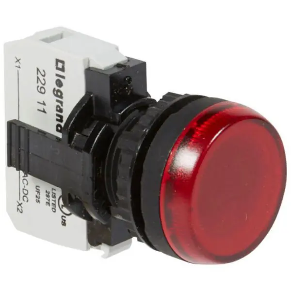 Voyant lumineux Osmoz complet IP69 rouge – 12V à 24V alternatif ou continu – LEGRAND Commande En Gros