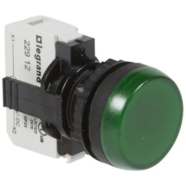 Voyant lumineux Osmoz complet IP69 vert – 12V à 24V alternatif ou continu – LEGRAND Commande En Gros