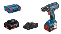 Vente Directe Perceuse-visseuse 18V GSR18V-28 + 2 batteries 4Ah + chargeur en coffret L-BOXX – BOSCH – 06019H410A