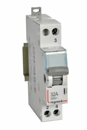 Interrupteur-inverseur modulaire va-et-vient à point milieu 250V~ - 1 module - LEGRAND Haute Qualité