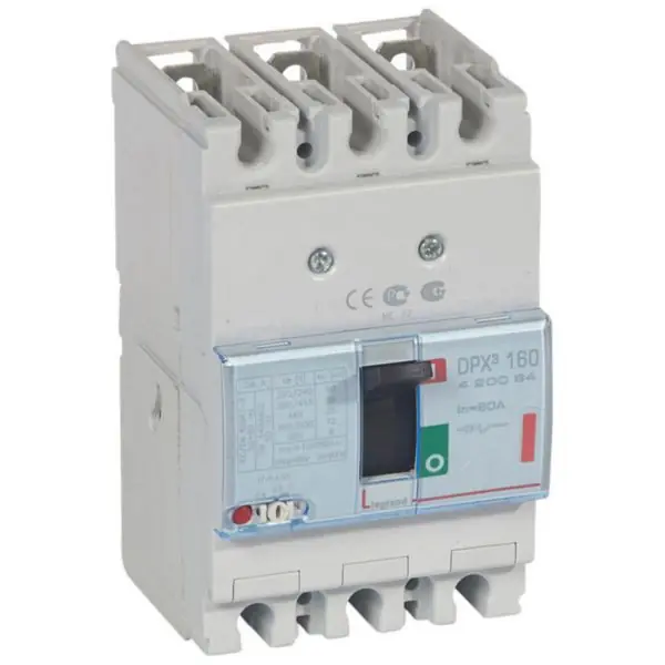 Promotion Disjoncteur magnétothermique DPX³160 pouvoir de coupure 36kA 400V~ - 3P - 80A - LEGRAND