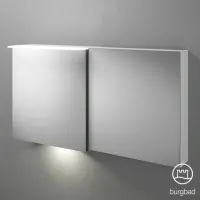 Meilleur Prix ARMOIRE DE TOILETTE version gauche blanc mat L120 RUBGBAD