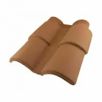Double de rive Romane Canal + Clip rouge naturel TERREAL Soldes