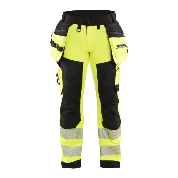 Offre Exclusive Pantalon de travail Softshell haute visibilité jaune/noir C146