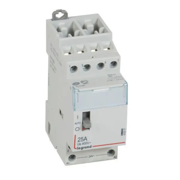Haute Qualité Contacteur de puissance CX³ commande manuelle bobine 24V~ - 2P 400V~ - 25A - contact 4F - 2 modules - LEGRAND