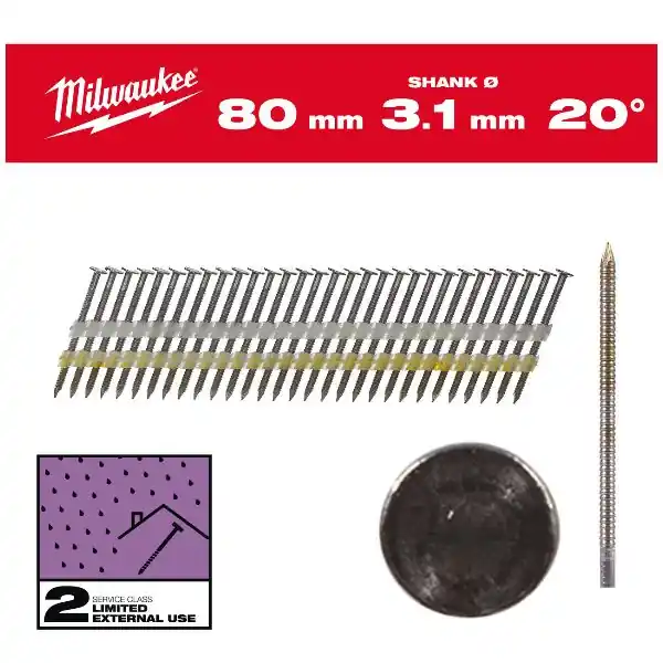 Bon Plan Clous tête ronde 20° 80 mm SC2 (1 750)