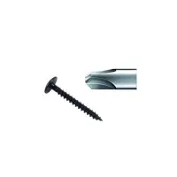 Vis penture inviolable tête ronde large zingué noir 6X30 boîte de 200 – STAFA – 0504200001 Remise