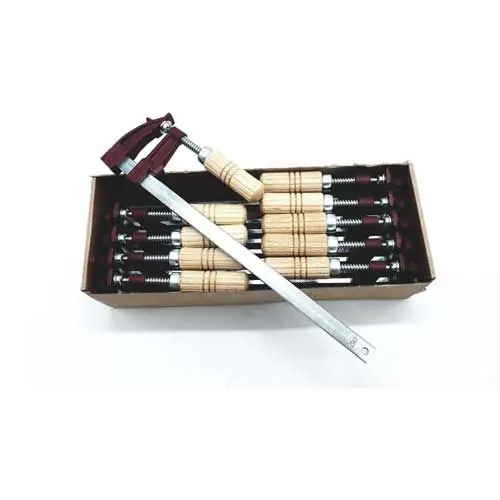 Marque Lot de 10 serre joints à vis manche bois PIHER saillie 70 mm longueur 200 mm
