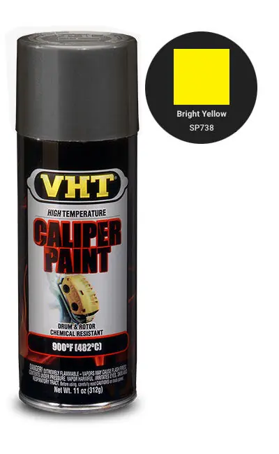 VHT BRAKE CALIPER ENAMEL – PEINTURE POUR FREINS JAUNE VIF (SP738) Achat Immédiat