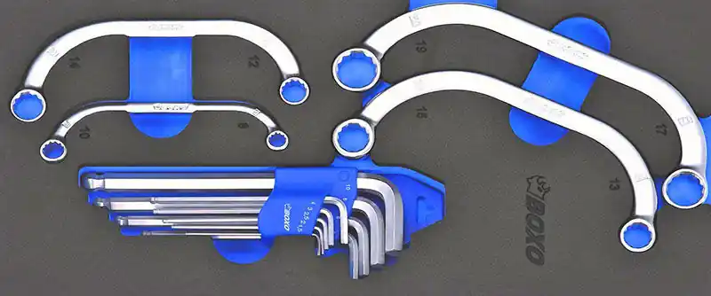 13 PCS. JEU DE CLÉS HEXAGONALES ET POLYGONALES DEMI-LUNE Produit De Marque